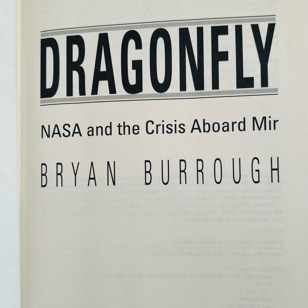 Dragonfly: NASA And The Crisis Aboard Mir - Hardcover Book By Burrough, Bryan